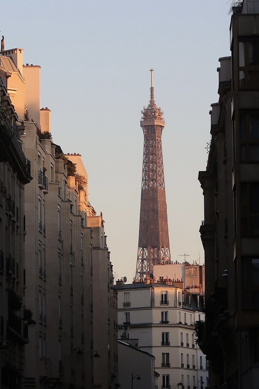 Immeubles haussmanniens dans une rue de Paris