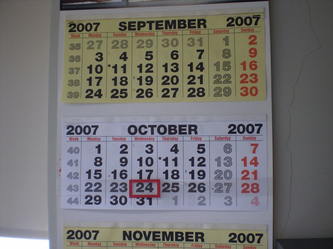 Calendrier mural